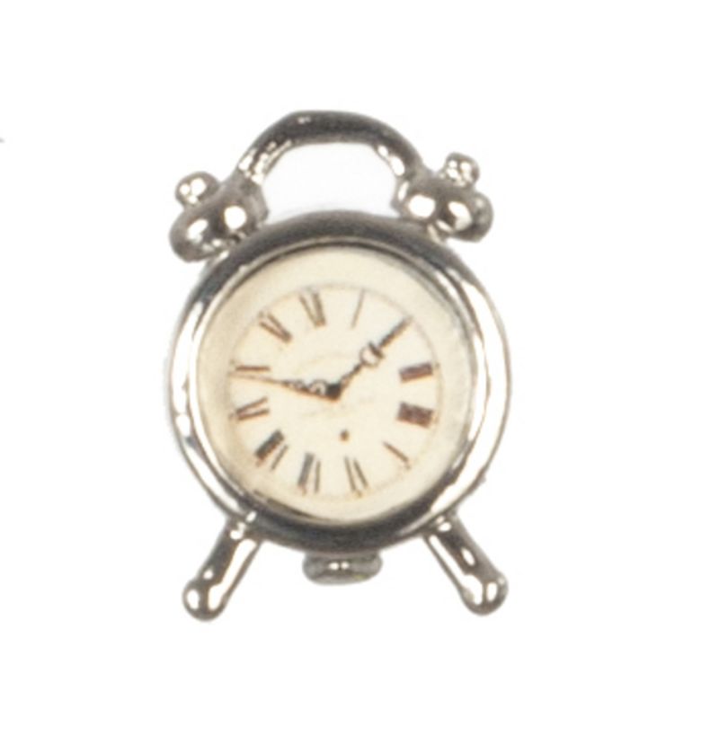 Antique Silver Alarm Clock