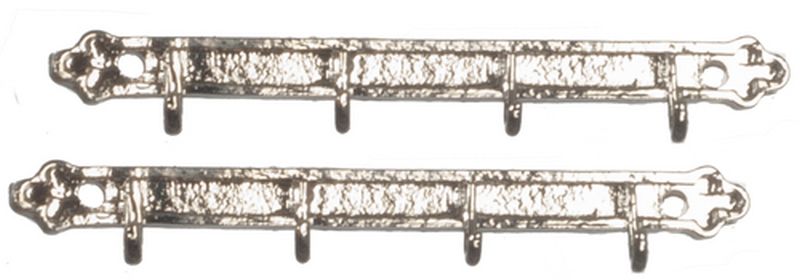 Set of 2 Silver Clothes Rail