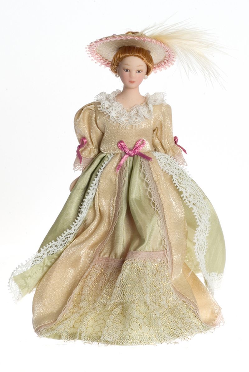 Victorian Lady in a Celadon Dress