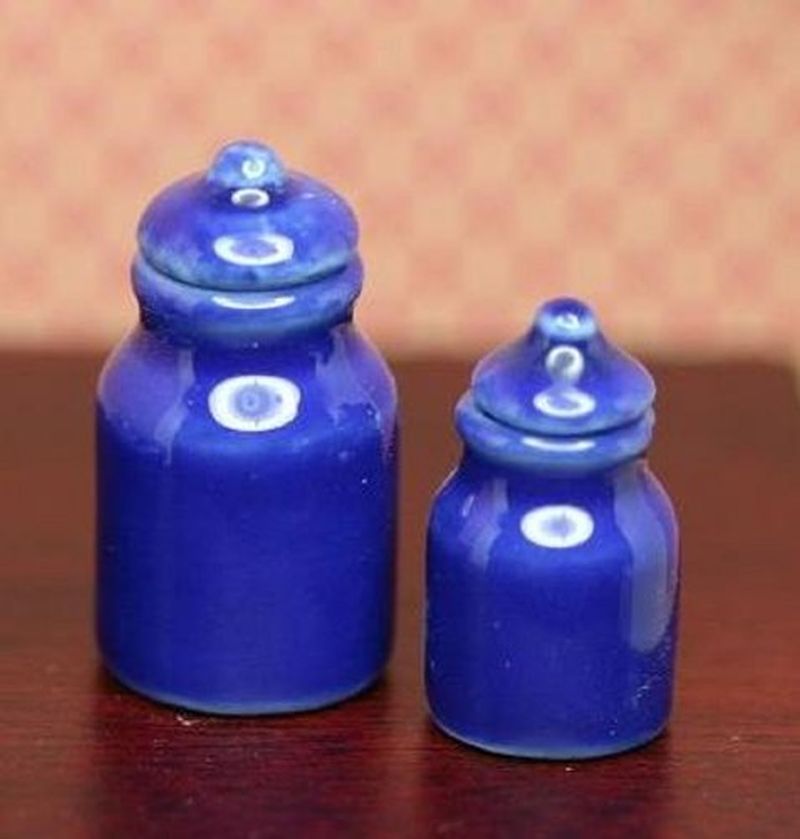 Kitchen Blue Canister Set