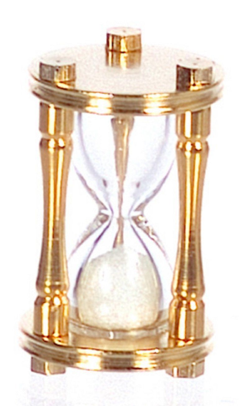 Working Hourglass in Brass & Glass