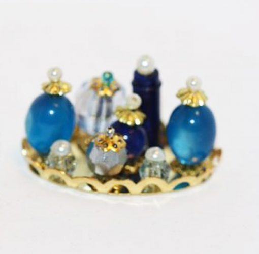 Ladies Blue Perfume Vanity Tray