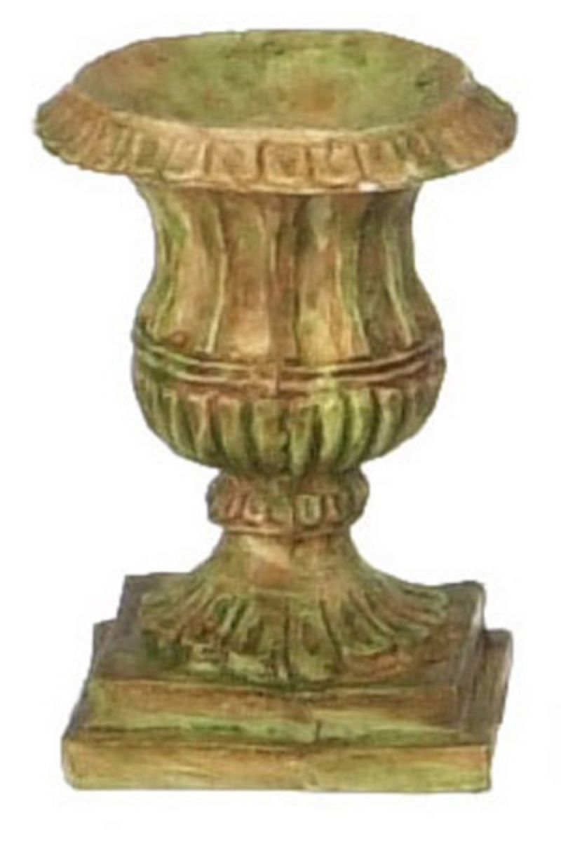 Large Aged Urn in Tan by Falcon Miniatures