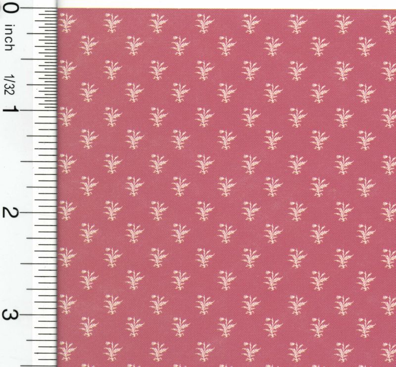Wallpaper French Thistle Red