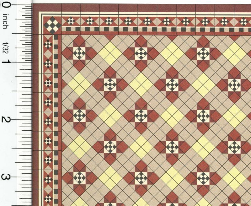 Floor Paper "Victorian Tile"