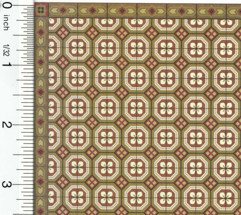 Victorian Encaustic Floor Tile Paper