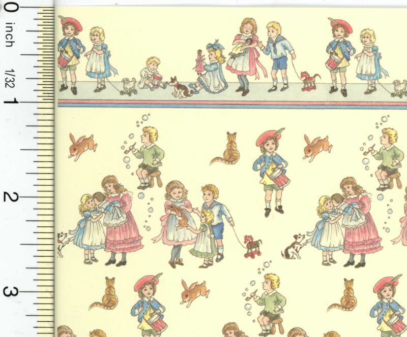 Wallpaper Victorian Creme Childrens Nursery
