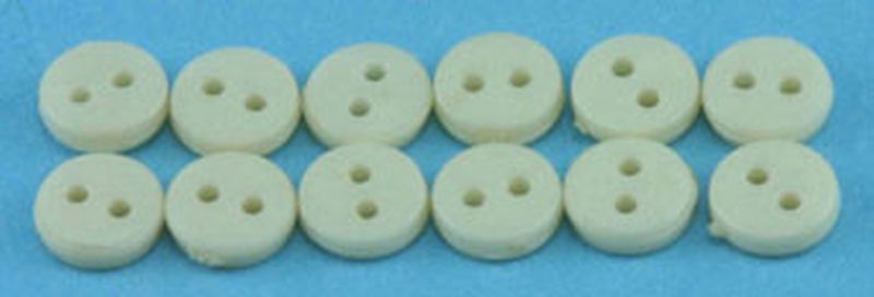 Set of 12 Cream Buttons by Multi Minis