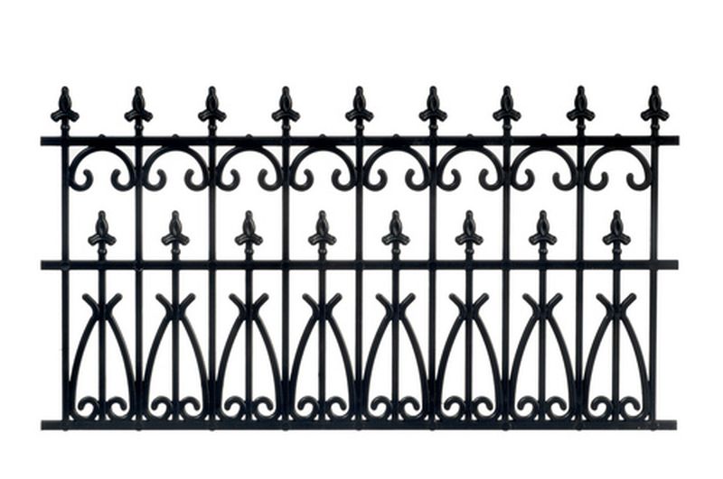 Ornate Fence in Black