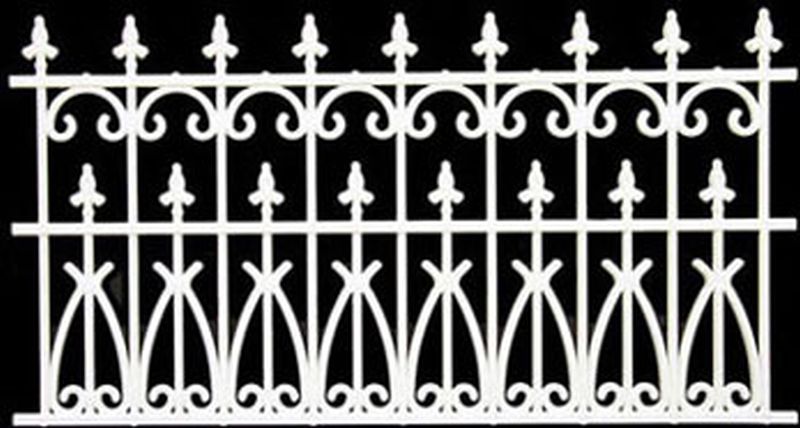 Ornate Fence in White