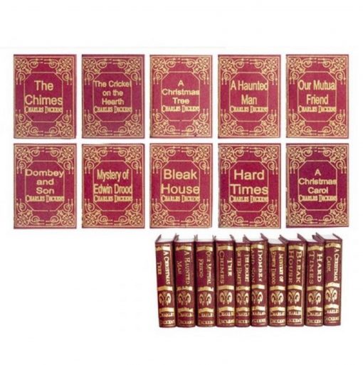 Set of 10 Charles Dickens Elegant Books