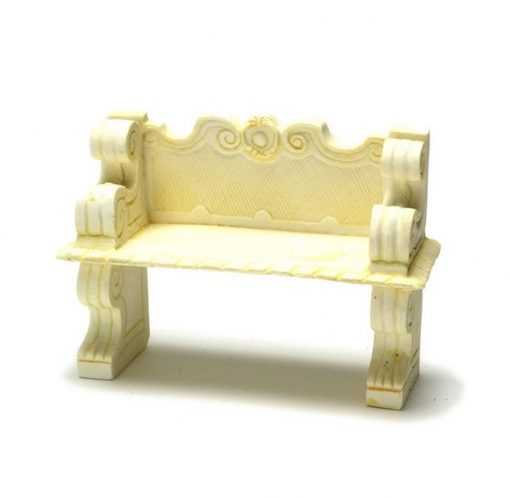 Victorian Bench in Ivory by Falcon Miniatures