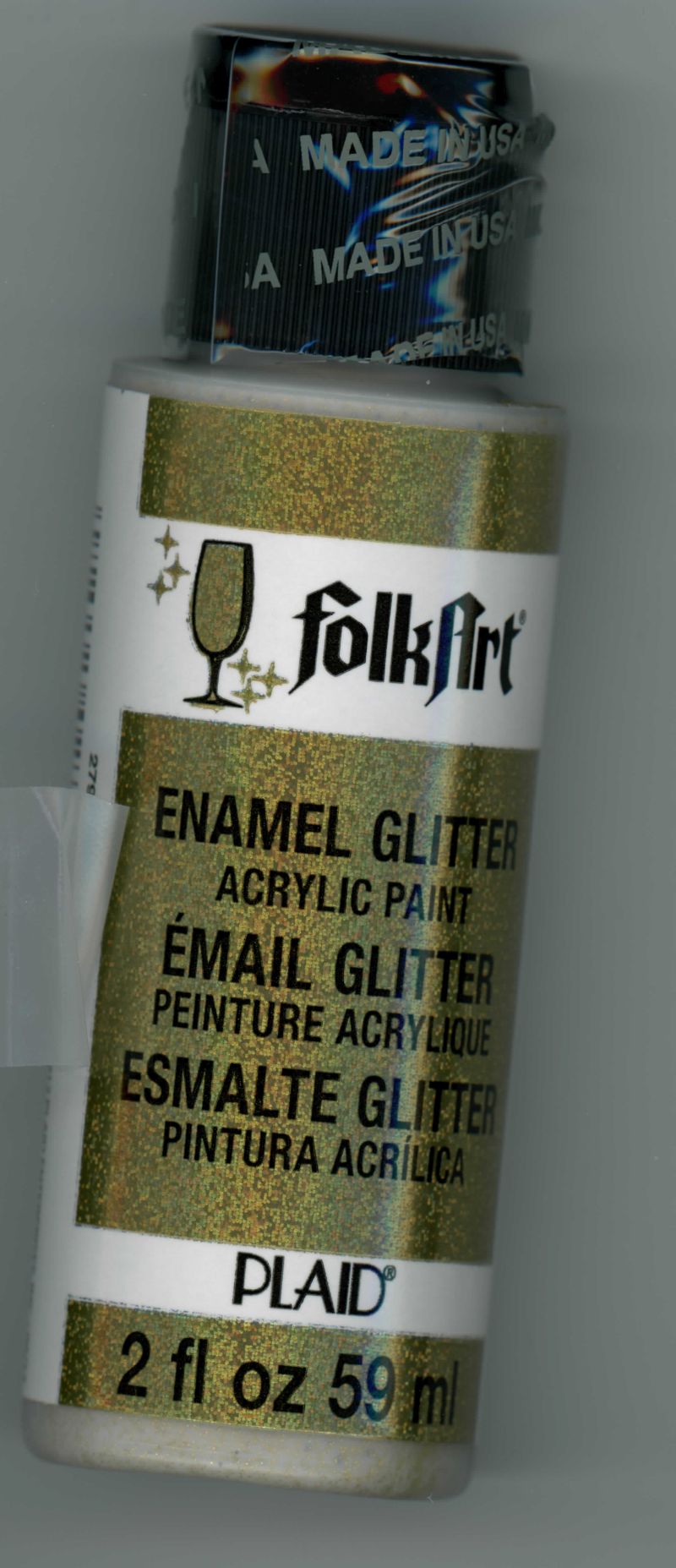 Glitter Paint in Gold (2 oz) by FolkArt