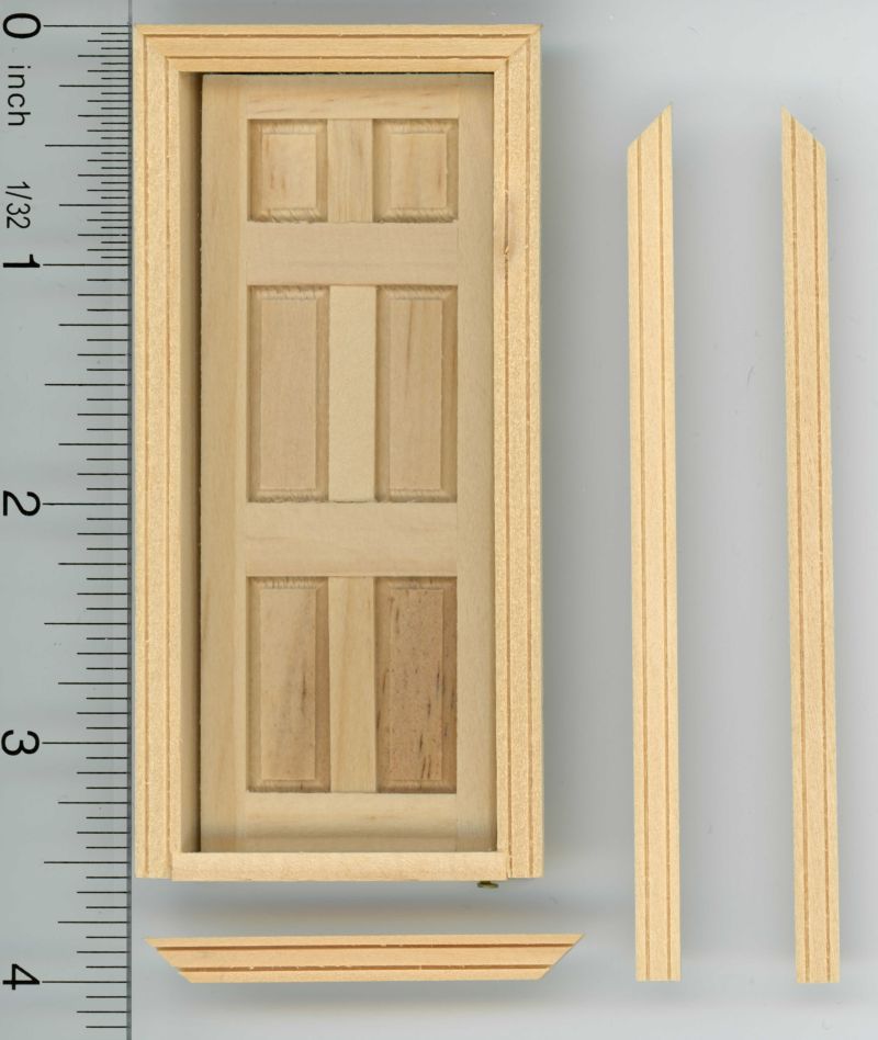 1:24 Scale Interior Door w/Trim by Houseworks