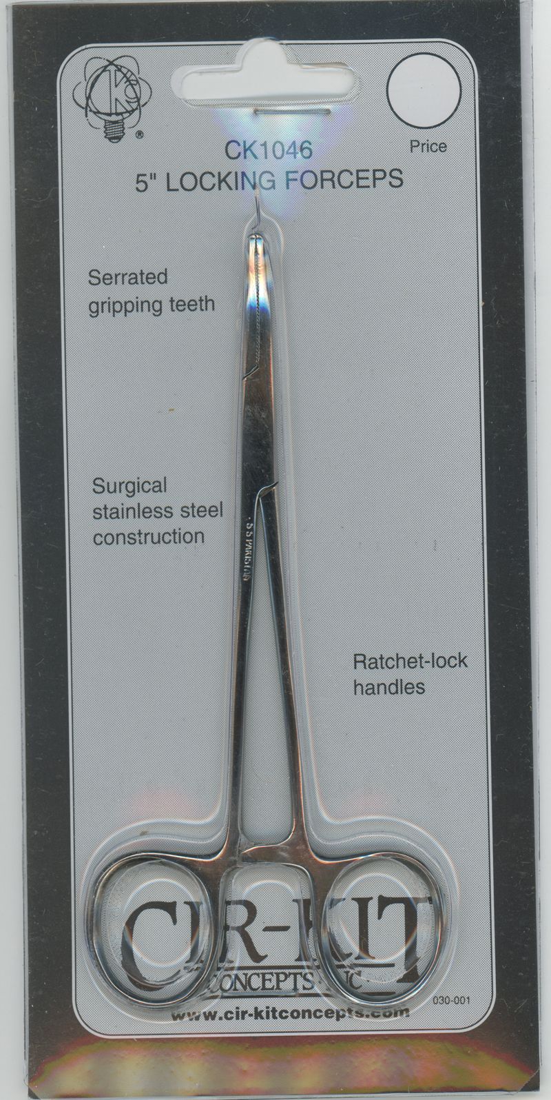 5 Inch Curved Locking Forceps by Cir-Kit Concepts