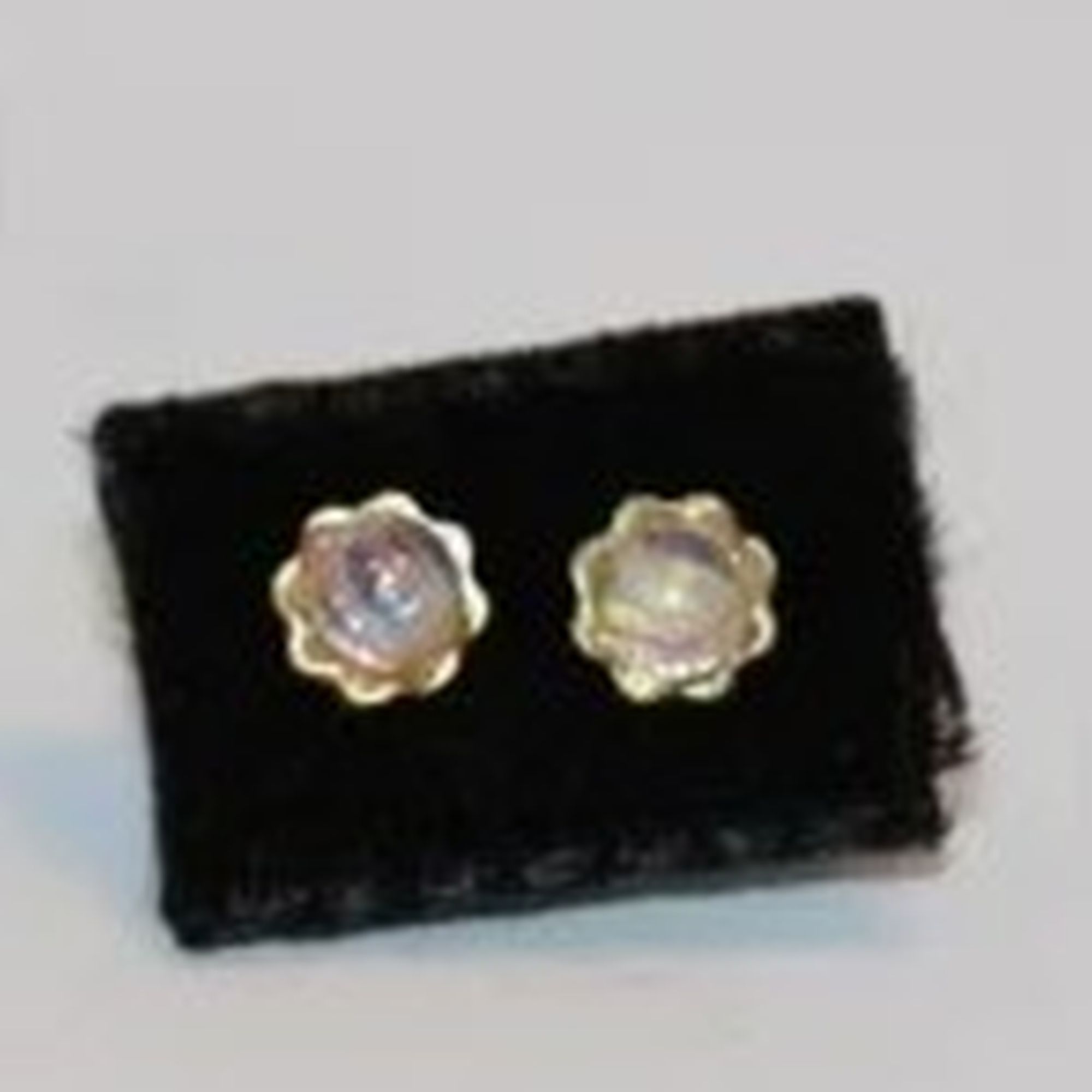 Dollhouse Miniature Iridescent Earrings by Multi Minis