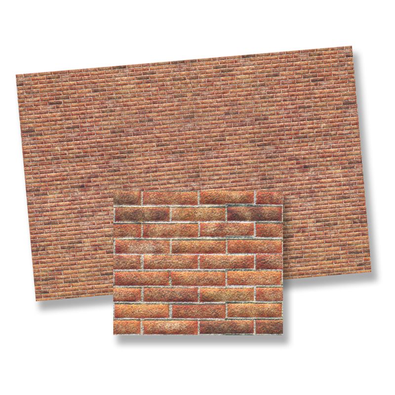 1:24 Scale Modern Brick Wall Sheet by World Model