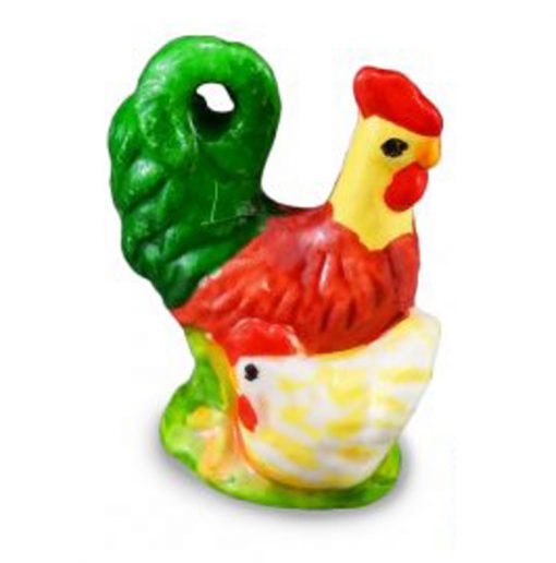 Rooster and Hen  Statue by Reutter Porcelain