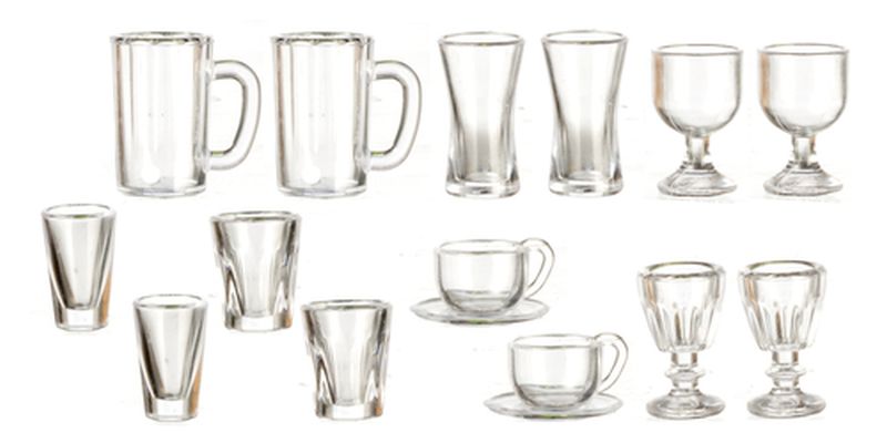 Kitchen & Dining Glassware by Miniatures World