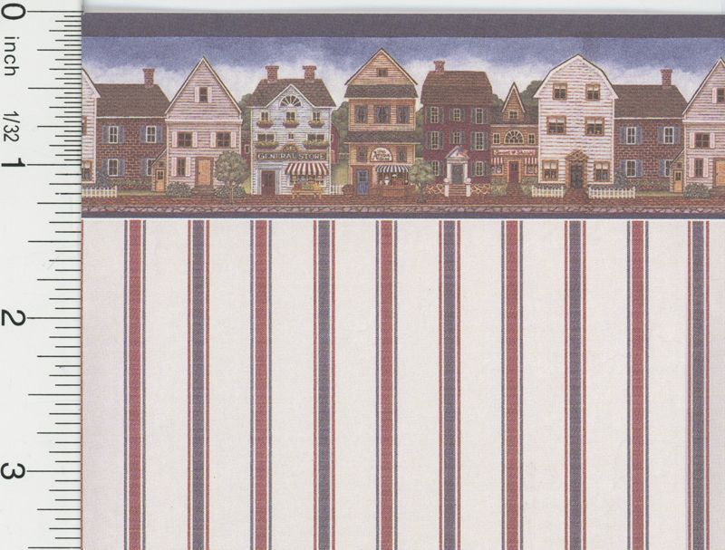 Kismet Stripe. 206D234 MiniGraphics wallpaper dollhouse miniature 1/12 scale 