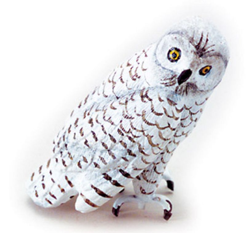 1:12 Scale Snowy Owl by Town Square Miniatures