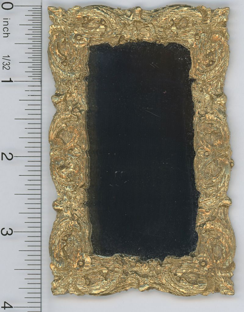 Ornate Gold Framed Mirror by Unique Miniatures (UMOM10)