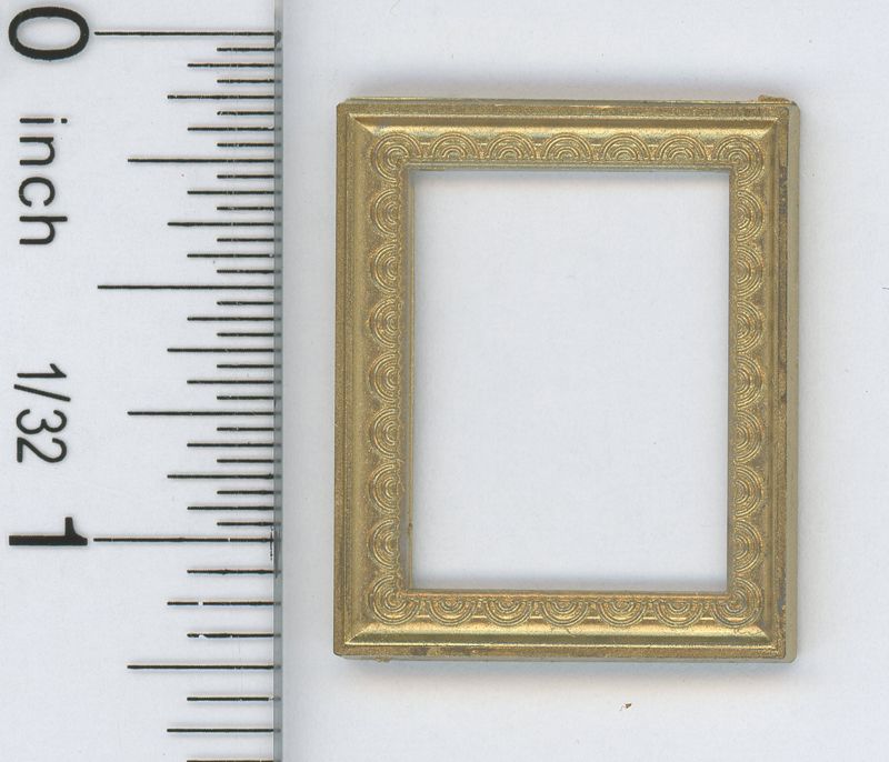 Small Rectangular Gold Victorian Picture Frame