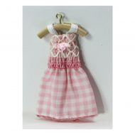 Checkered Pink Girl's Sun Dress on Hanger
