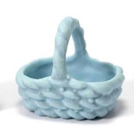 Porcelain Baby Blue Basket