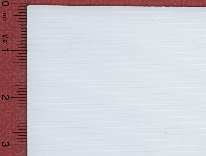 White Clapboard Siding Sheet (1/8 Inch) by Model Builders Supply