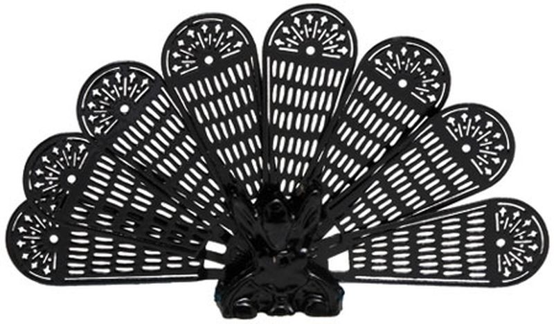 Black Peacock Fireplace Screen by Classics of Handley House