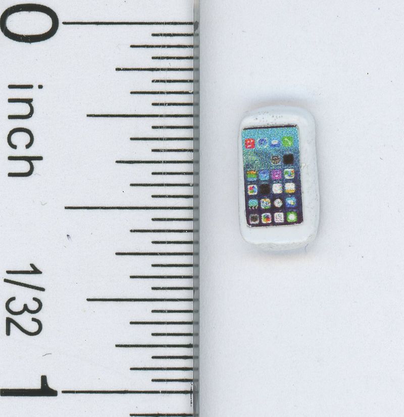 White Cell Phone by International Miniatures