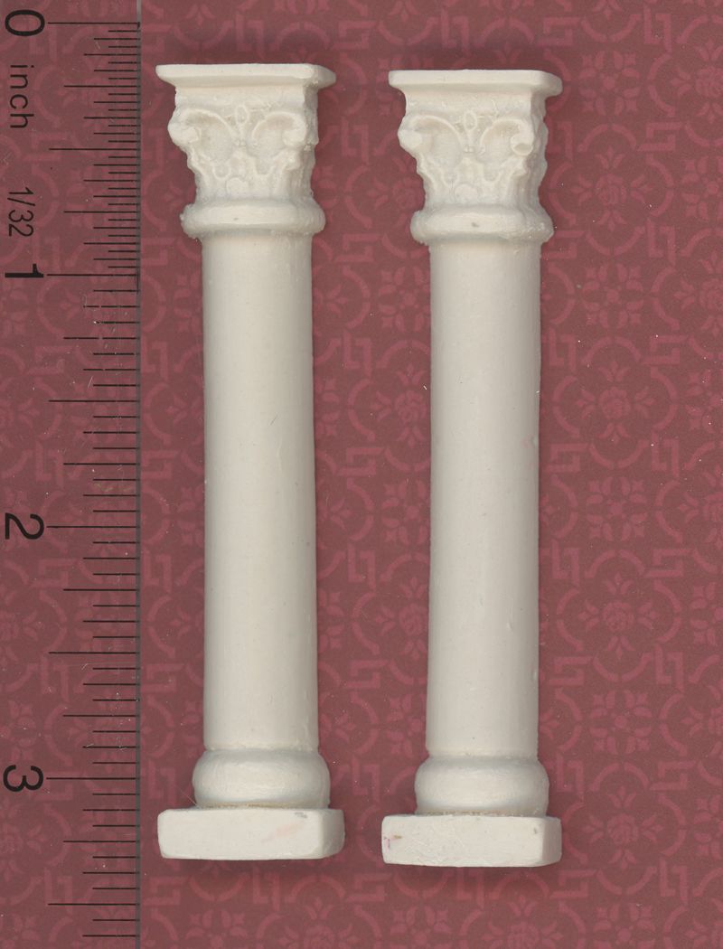 Set of 2 Half Round Columns (UMCO6) by Unique Miniatures