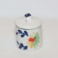 Covered Kitchen Canister in a Bright Floral Design