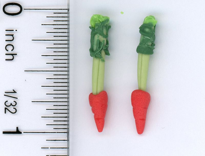 Set of Two Garden Fresh Carrots