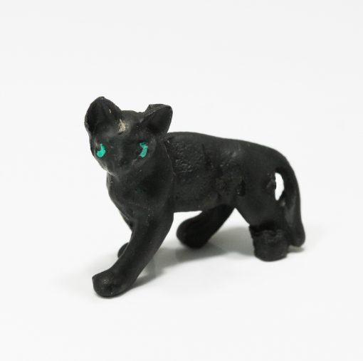 Stalking Black Halloween Cat