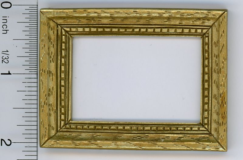Ornate Rectangular "Antique Look" Light Gold Picture Frame
