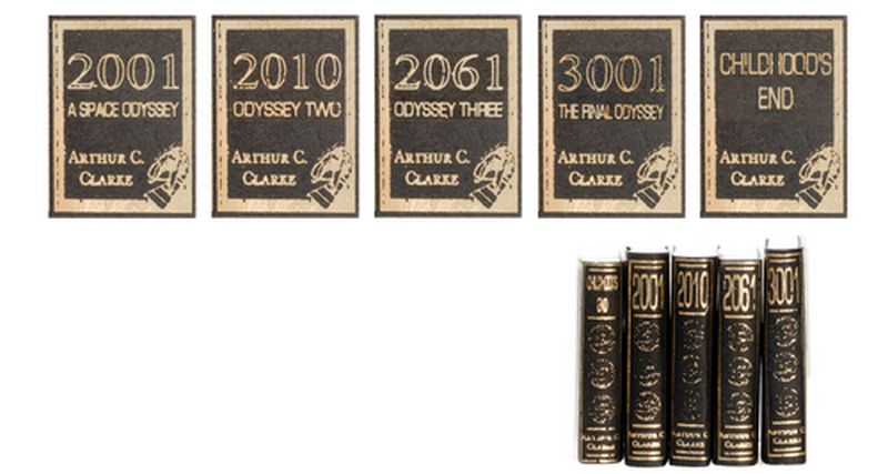 Set of Five Arthur C. Clarke Books by R.B. Foltz & Co.