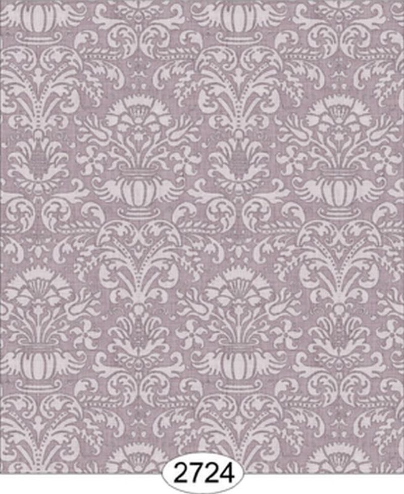 Annabelle Mini Damask Purple Plum Wallpaper
