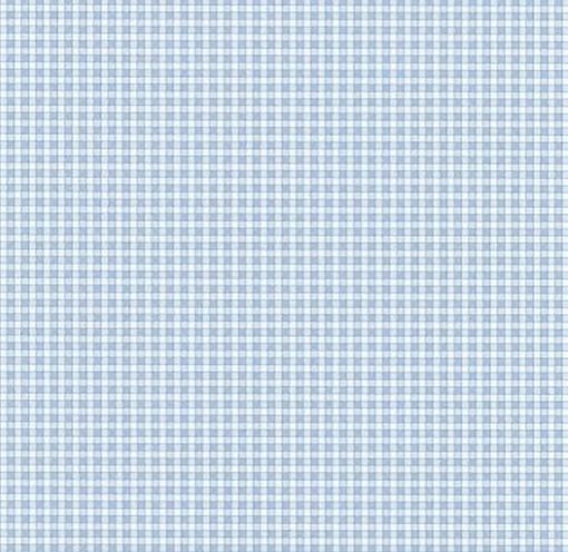 Wallpaper Woven Blue Check Gingham