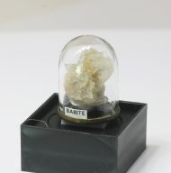 Artisan Barite Mineral Specimen in a Glass Dome 201