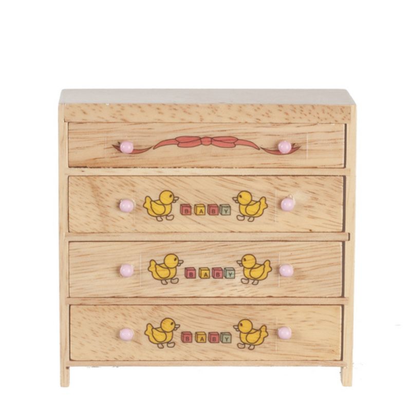 4 Drawer Oak Dresser w/ABC Design