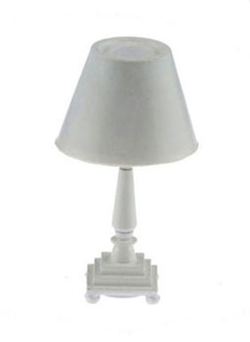 White Traditional Table Lamp by Miniature House