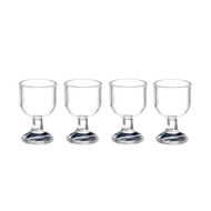 Set of Four Plastic Wine Glasses by Miniatures World G7271