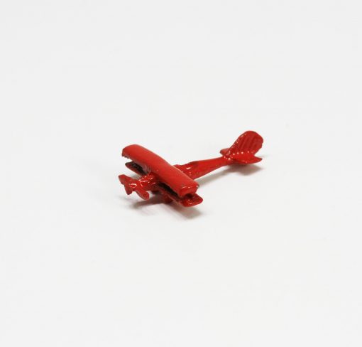 Toy Bi-Plane in Red by Island Crafts and Miniatures