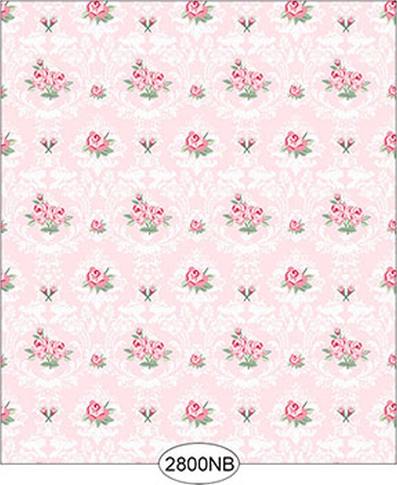 Wallpaper - Daniella Floral Damask - Pink No Border