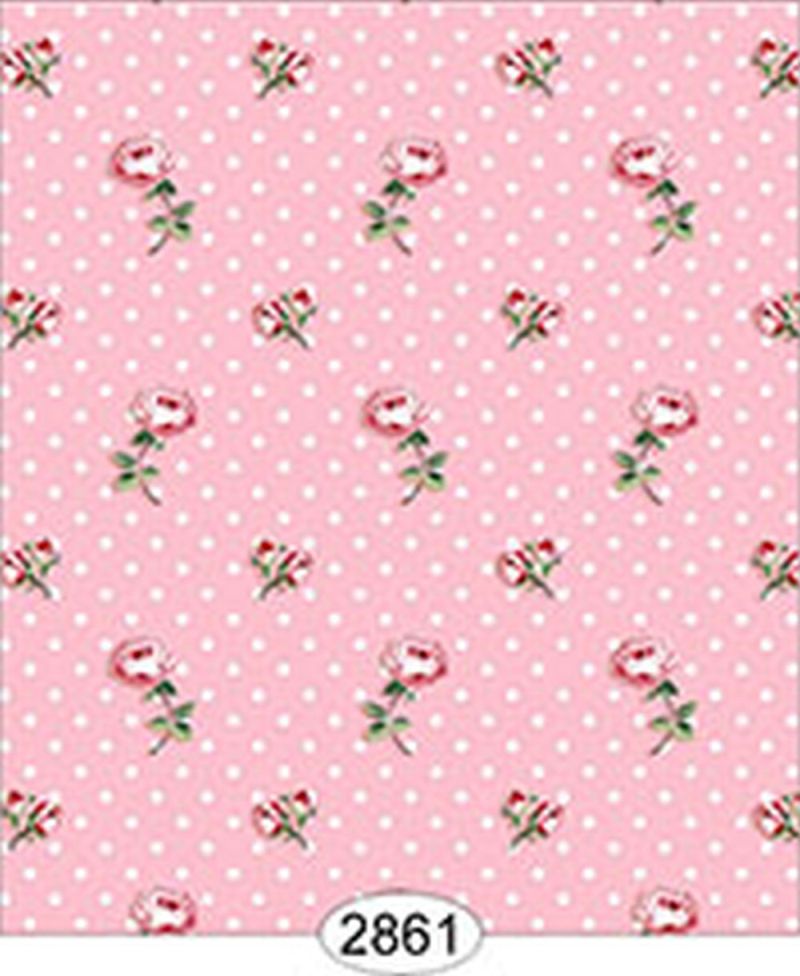 Wallpaper - Cottage Chic - Toss on Pink