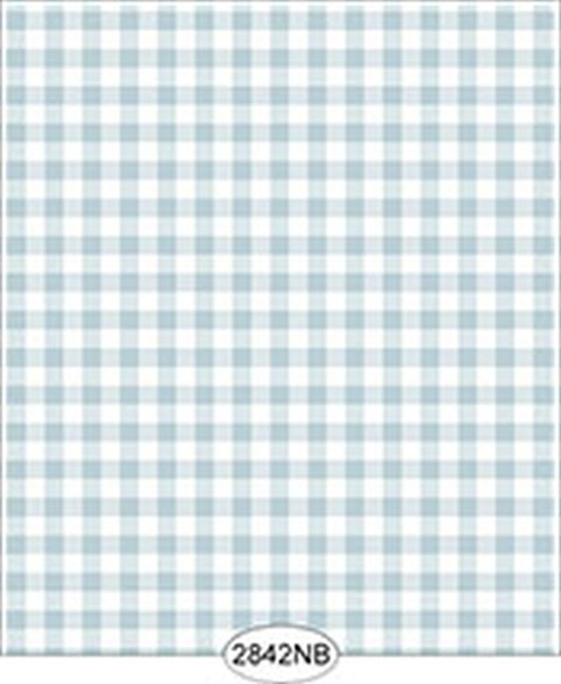Wallpaper - Daisy Check Blue