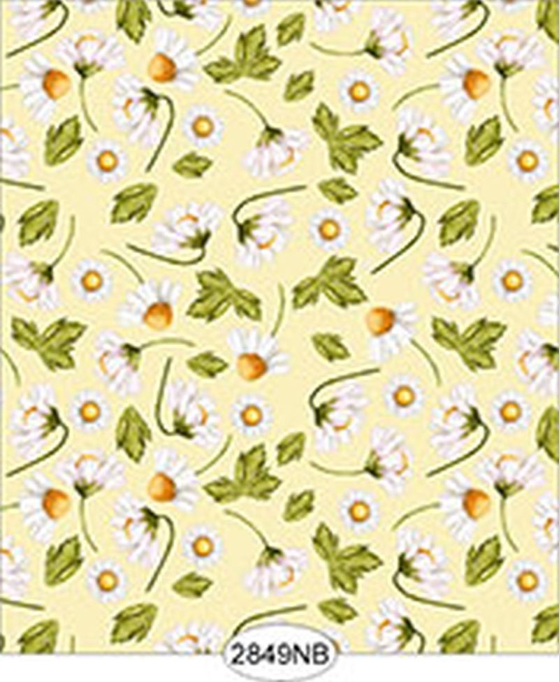 Wallpaper - Daisy Toss Yellow