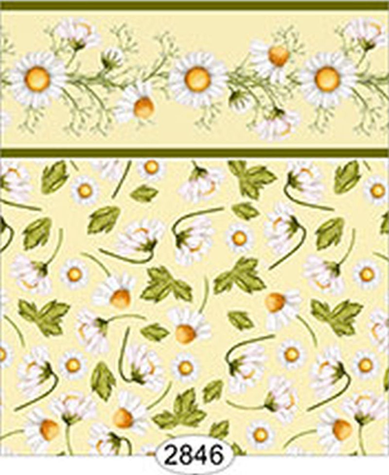 Wallpaper - Daisy Yellow on Yellow Floral
